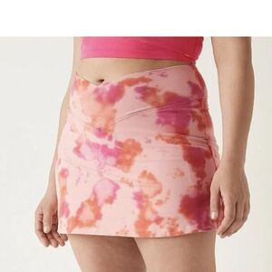 Victoria Secret PINK ACTIVE cotton high waisted V cross over skort size Large